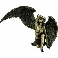 Γυμνή άγγελος με φτερά (Αγαλμα Ηλεκτρόλυσης Μπρούτζου 18.5x25 εκ)